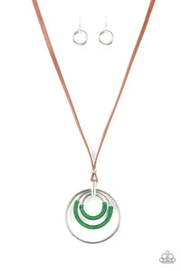 Hypnotic Happenings - Green Paparazzi Necklace